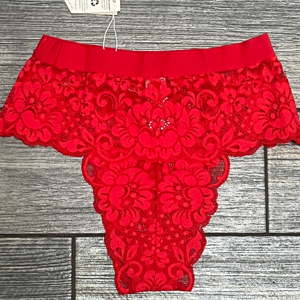 NWT $140 Free People X HAH Got Ur Back Bra Small Spin Me Panties XS Garter SET - Picture 15 of 15